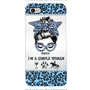 Personalized Simple Woman Love Horse Phone Case Printed 22APR-DT01