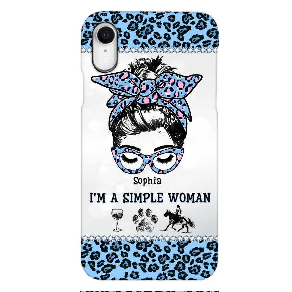 Personalized Simple Woman Love Horse Phone Case Printed 22APR-DT01