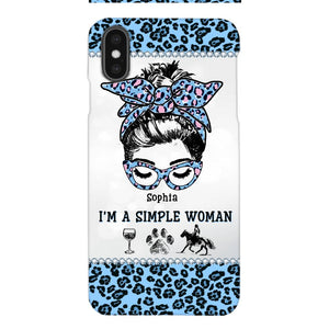 Personalized Simple Woman Love Horse Phone Case Printed 22APR-DT01