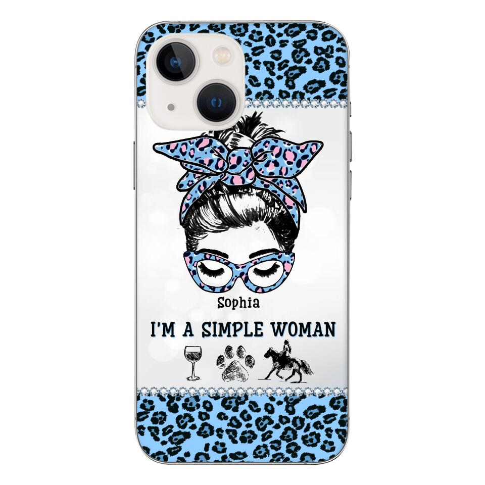 Personalized Simple Woman Love Horse Phone Case Printed 22APR-DT01