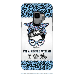 Personalized Simple Woman Love Horse Phone Case Printed 22APR-DT01