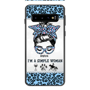 Personalized Simple Woman Love Horse Phone Case Printed 22APR-DT01