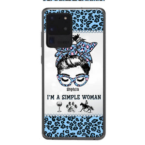 Personalized Simple Woman Love Horse Phone Case Printed 22APR-DT01