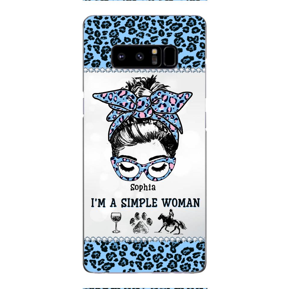 Personalized Simple Woman Love Horse Phone Case Printed 22APR-DT01