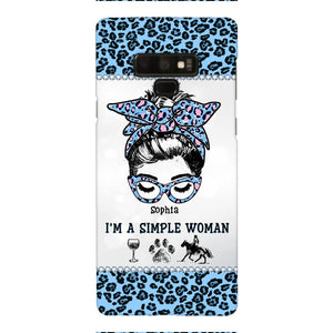 Personalized Simple Woman Love Horse Phone Case Printed 22APR-DT01