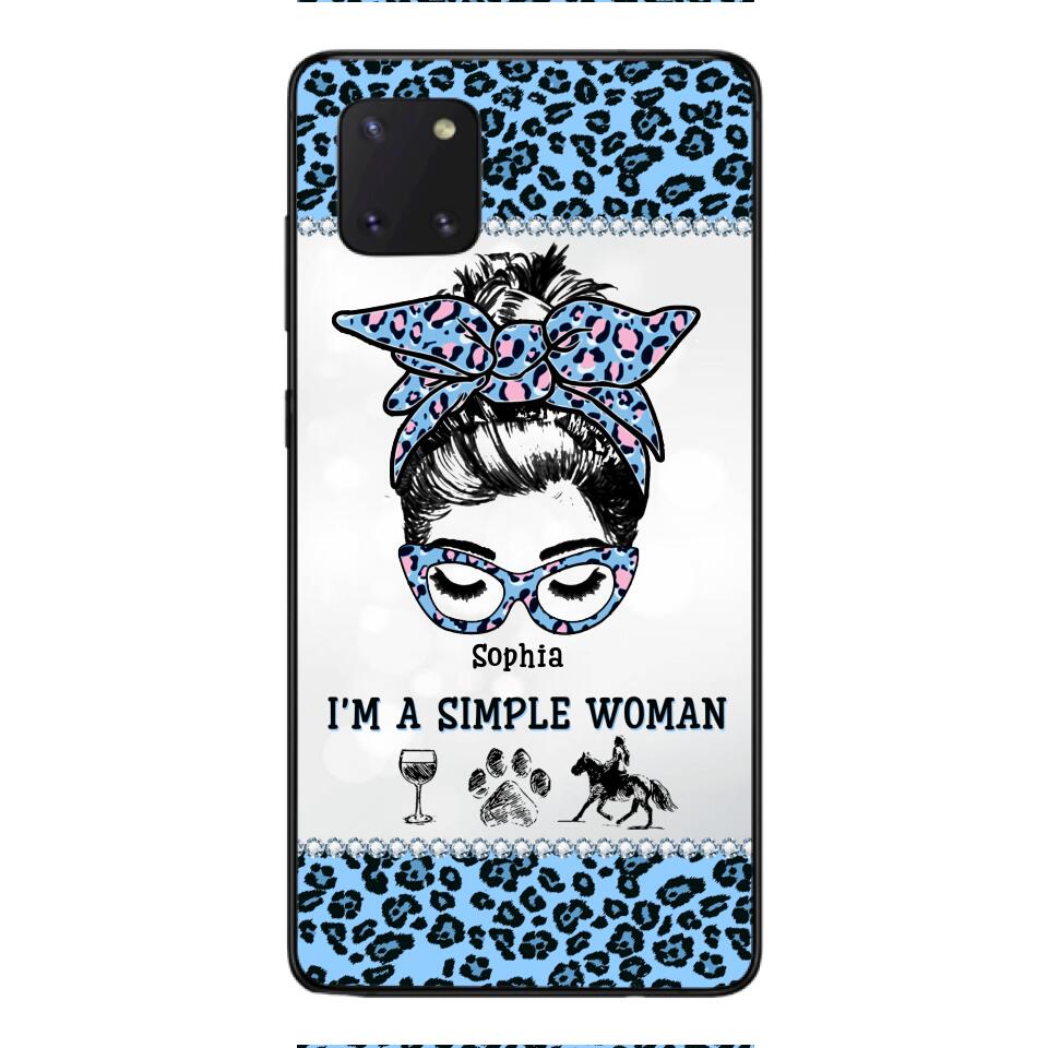 Personalized Simple Woman Love Horse Phone Case Printed 22APR-DT01