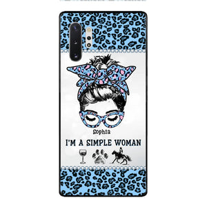 Personalized Simple Woman Love Horse Phone Case Printed 22APR-DT01