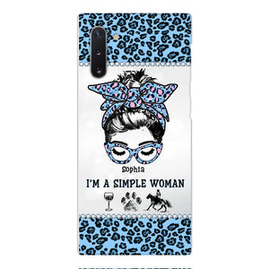 Personalized Simple Woman Love Horse Phone Case Printed 22APR-DT01