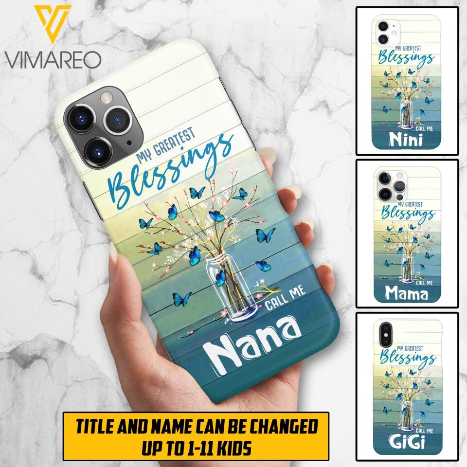 PERSONALIZED GRANDMA BLESSING PHONECASE T3Q 0104