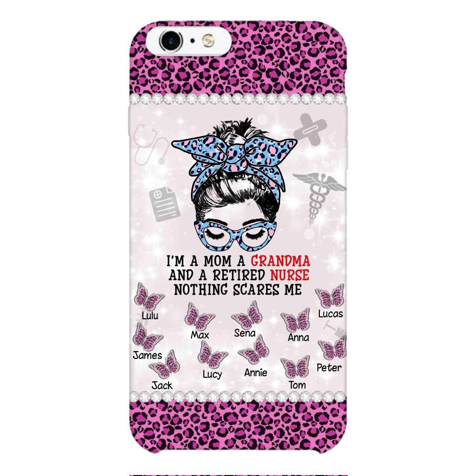 Personalized Grandma Nurse Phone Case Printed 22APR-MQ01