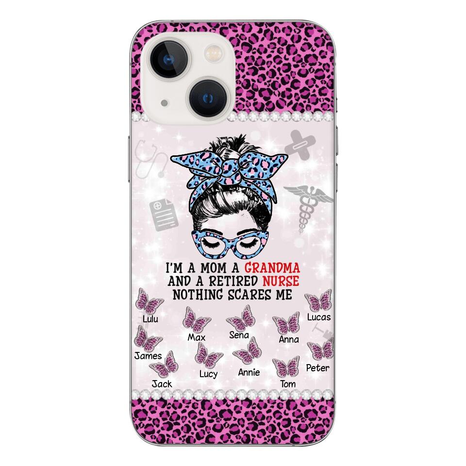 Personalized Grandma Nurse Phone Case Printed 22APR-MQ01