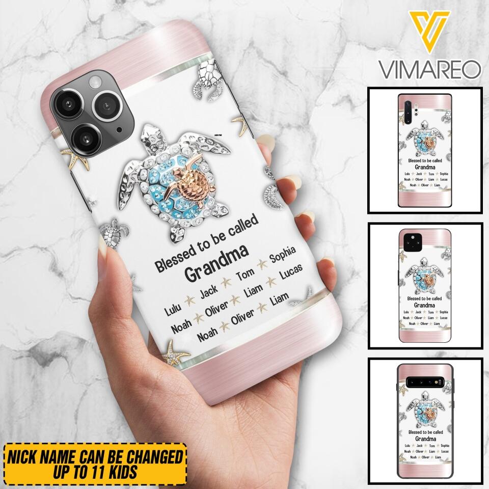 Personalized Grandma Kid Phone Case Printed 22MAR-MQ04