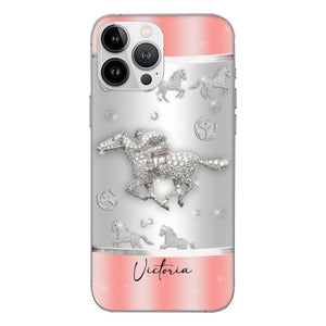 Personalized Horse Lover Phone Case Printed 22APR-HC04