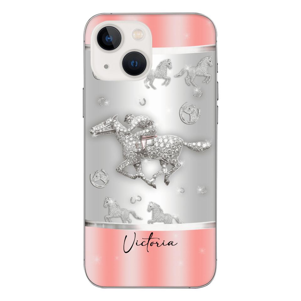 Personalized Horse Lover Phone Case Printed 22APR-HC04