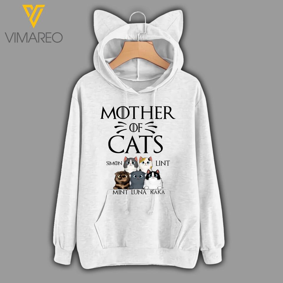 PERSONALIZED MOTHER OF CATS HOODIE QTTQ0404