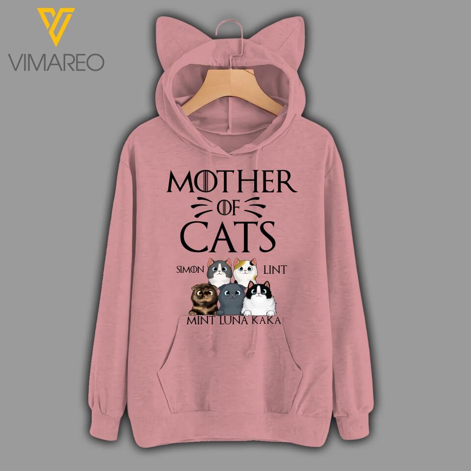 PERSONALIZED MOTHER OF CATS HOODIE QTTQ0404