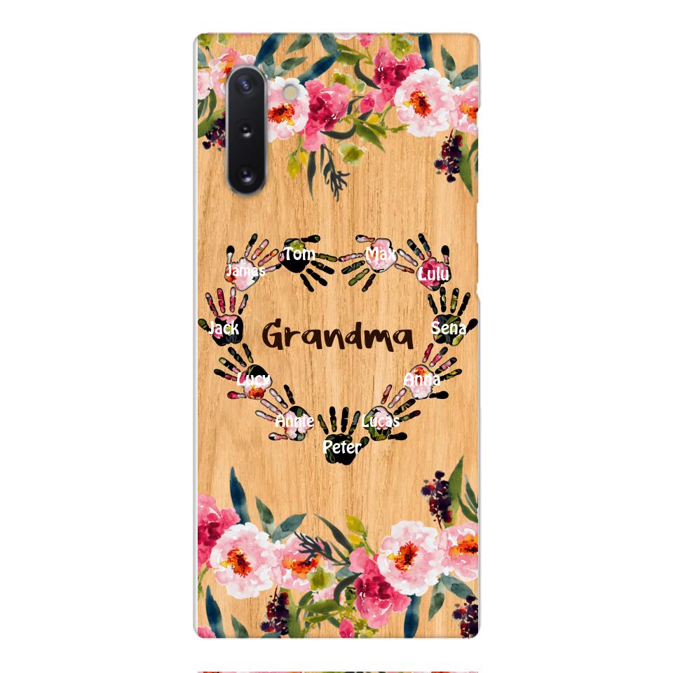 Personalized Grandma Kid Phone Case Printed 22APR-DT04