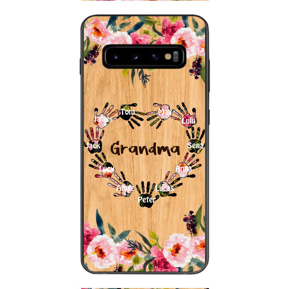 Personalized Grandma Kid Phone Case Printed 22APR-DT04