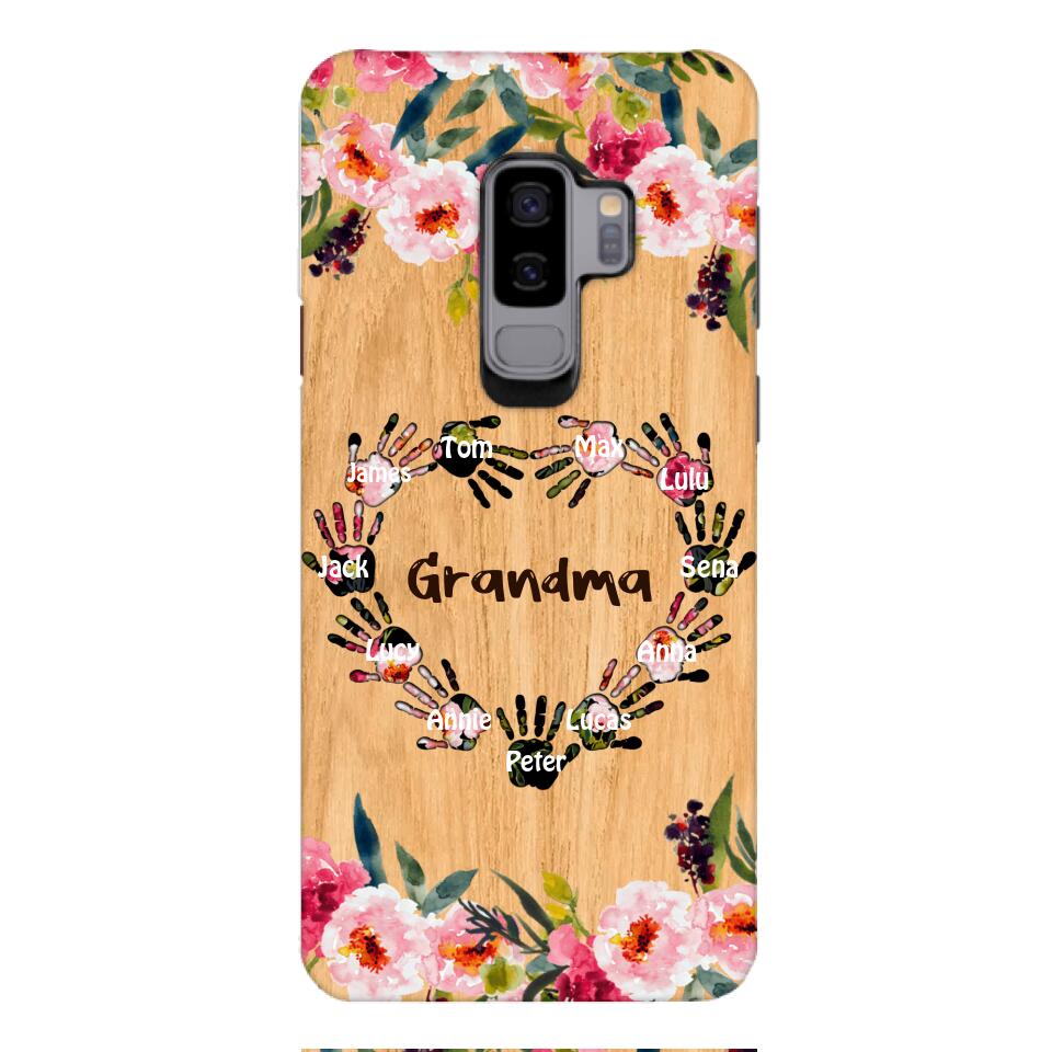 Personalized Grandma Kid Phone Case Printed 22APR-DT04