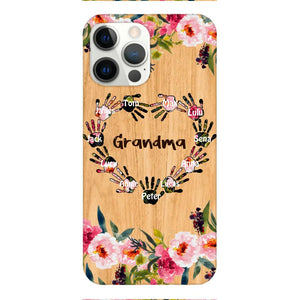 Personalized Grandma Kid Phone Case Printed 22APR-DT04