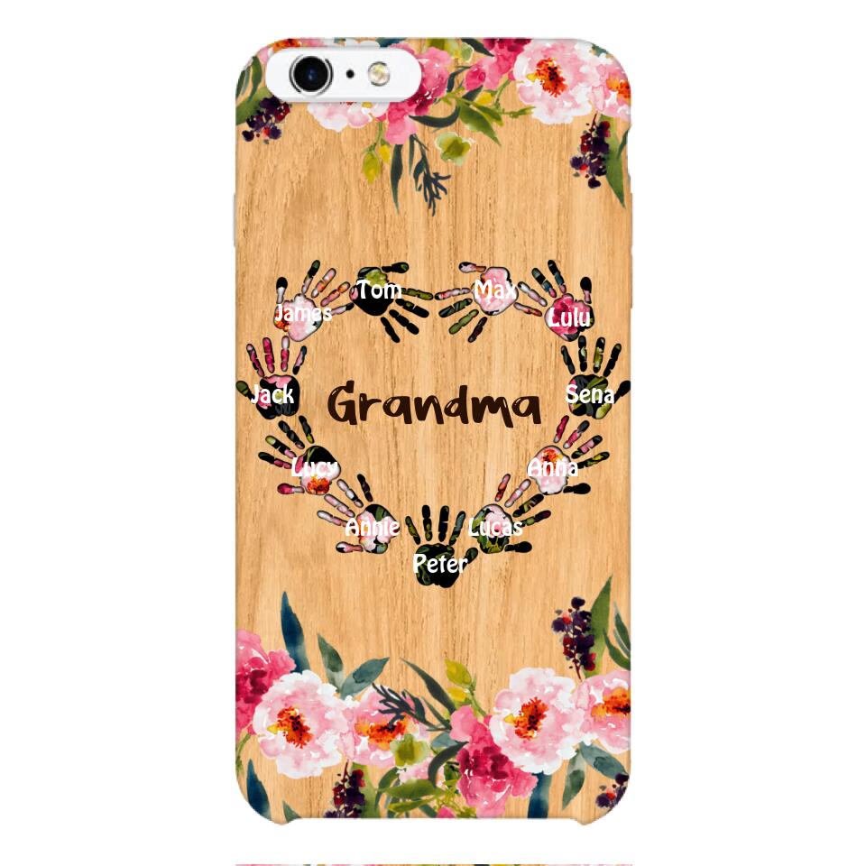 Personalized Grandma Kid Phone Case Printed 22APR-DT04