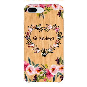 Personalized Grandma Kid Phone Case Printed 22APR-DT04