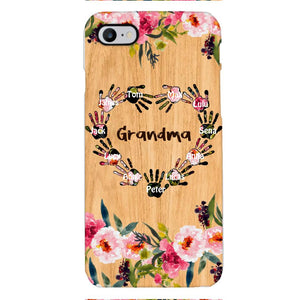 Personalized Grandma Kid Phone Case Printed 22APR-DT04