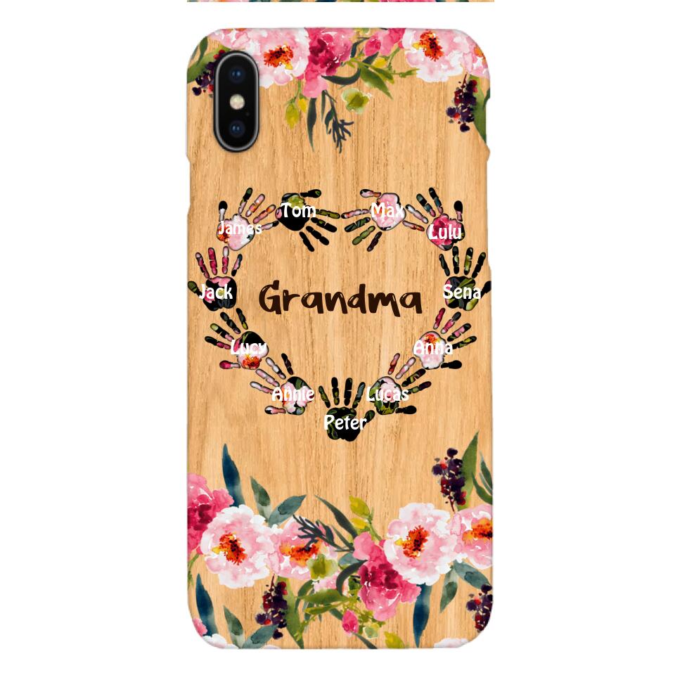 Personalized Grandma Kid Phone Case Printed 22APR-DT04