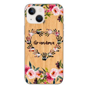 Personalized Grandma Kid Phone Case Printed 22APR-DT04