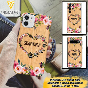 Personalized Grandma Kid Phone Case Printed 22APR-DT04