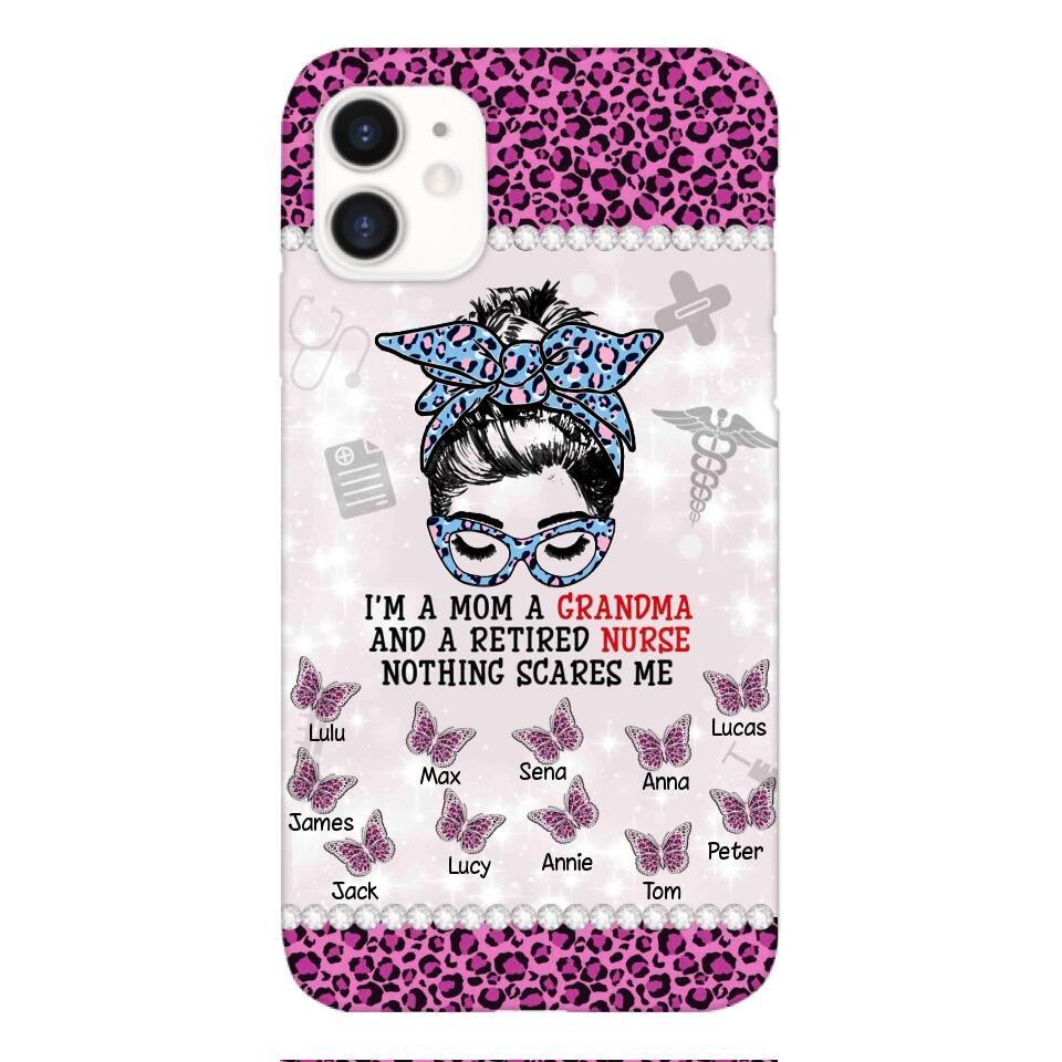 Personalized Grandma Nurse Phone Case Printed 22APR-MQ01