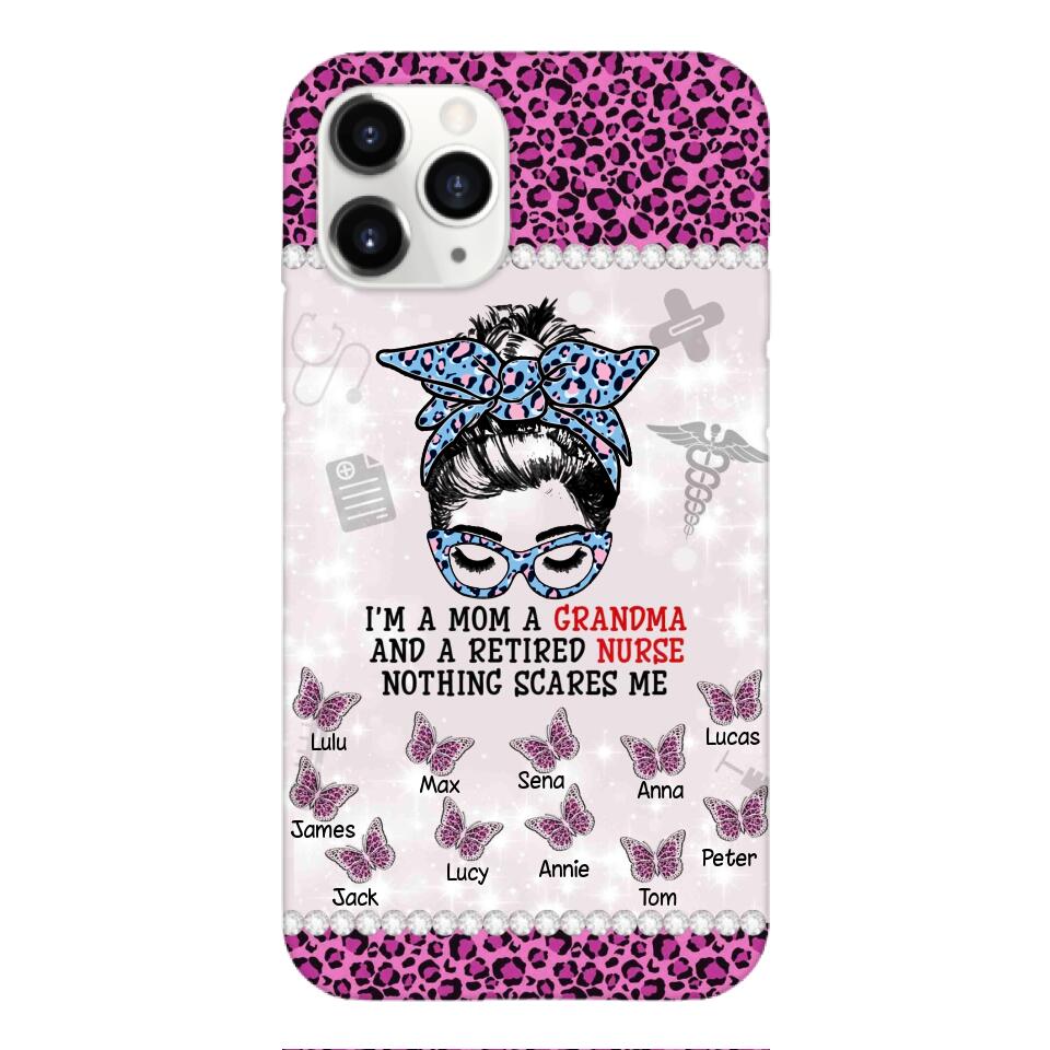 Personalized Grandma Nurse Phone Case Printed 22APR-MQ01