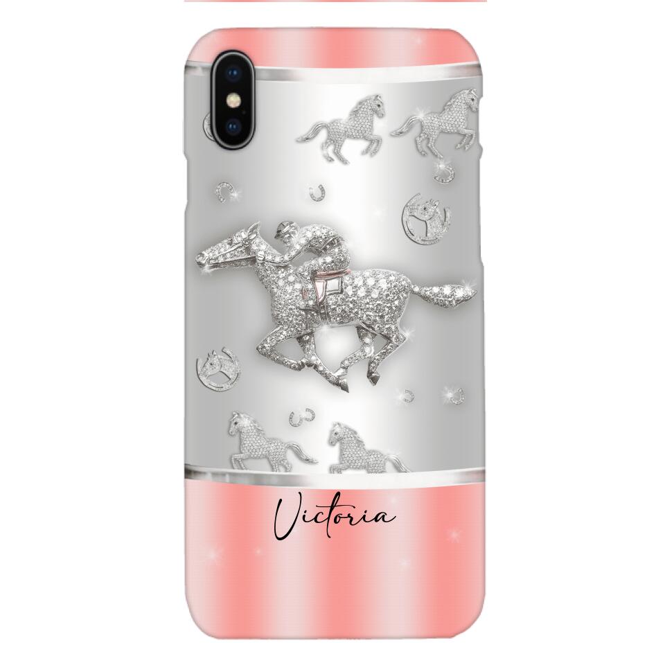 Personalized Horse Lover Phone Case Printed 22APR-HC04