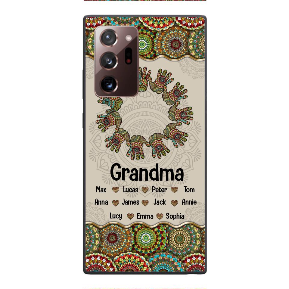 Personalized Grandma Kid Phone Case Printed 22APR-MQ04