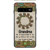 Personalized Grandma Kid Phone Case Printed 22APR-MQ04