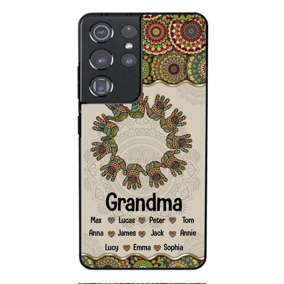 Personalized Grandma Kid Phone Case Printed 22APR-MQ04