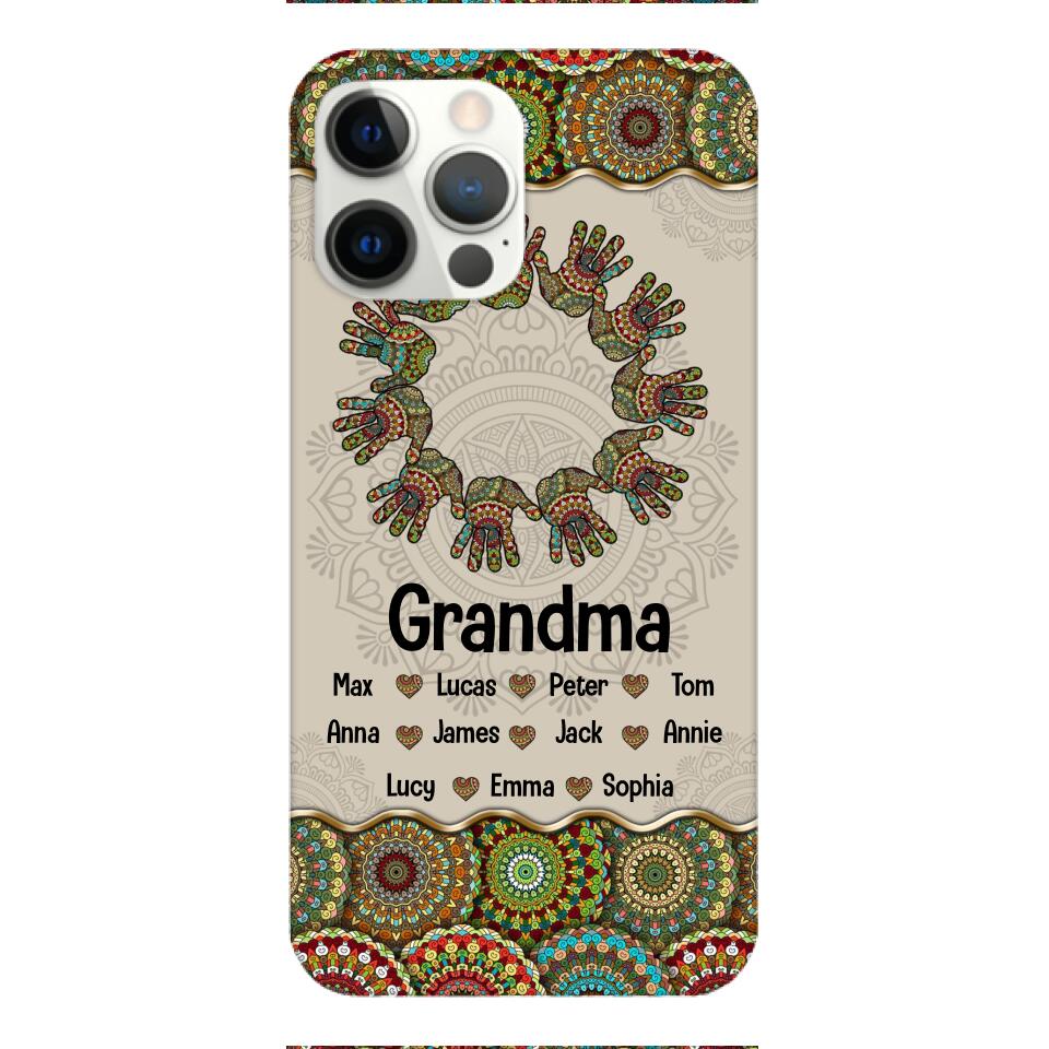 Personalized Grandma Kid Phone Case Printed 22APR-MQ04