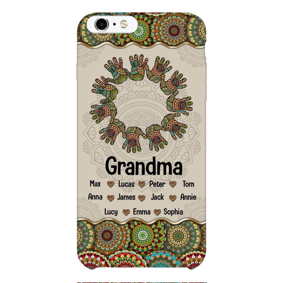 Personalized Grandma Kid Phone Case Printed 22APR-MQ04