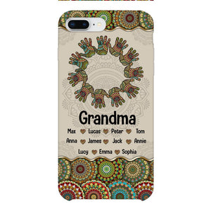 Personalized Grandma Kid Phone Case Printed 22APR-MQ04