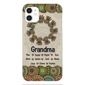 Personalized Grandma Kid Phone Case Printed 22APR-MQ04