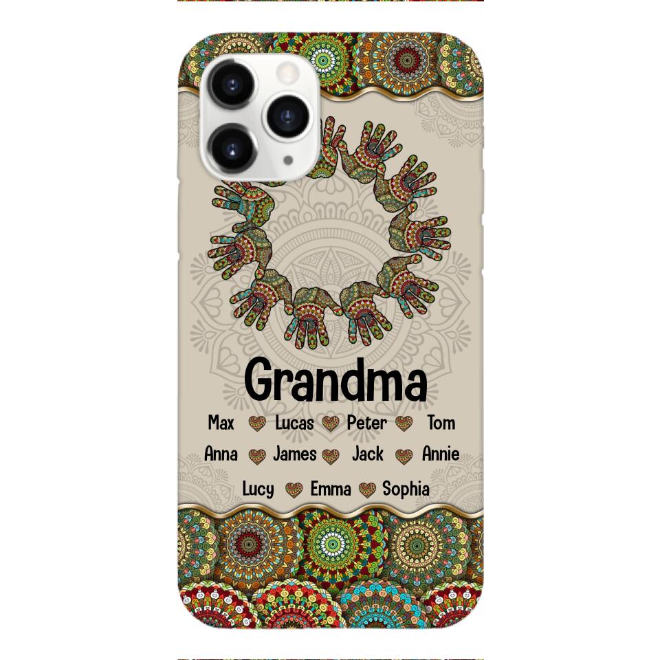 Personalized Grandma Kid Phone Case Printed 22APR-MQ04