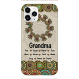 Personalized Grandma Kid Phone Case Printed 22APR-MQ04