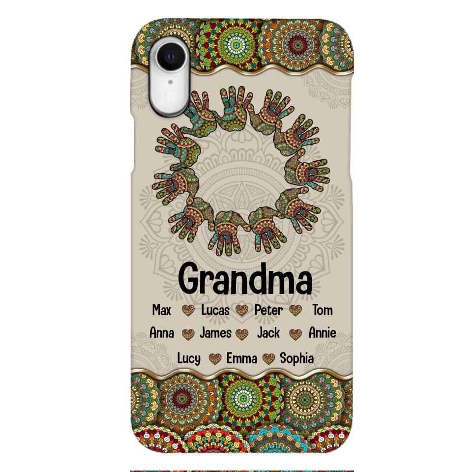 Personalized Grandma Kid Phone Case Printed 22APR-MQ04