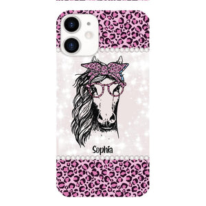 Personalized Girl Love Horse Phone Case Printed 22APR-LN04