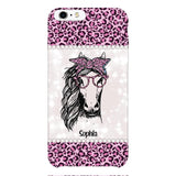 Personalized Girl Love Horse Phone Case Printed 22APR-LN04