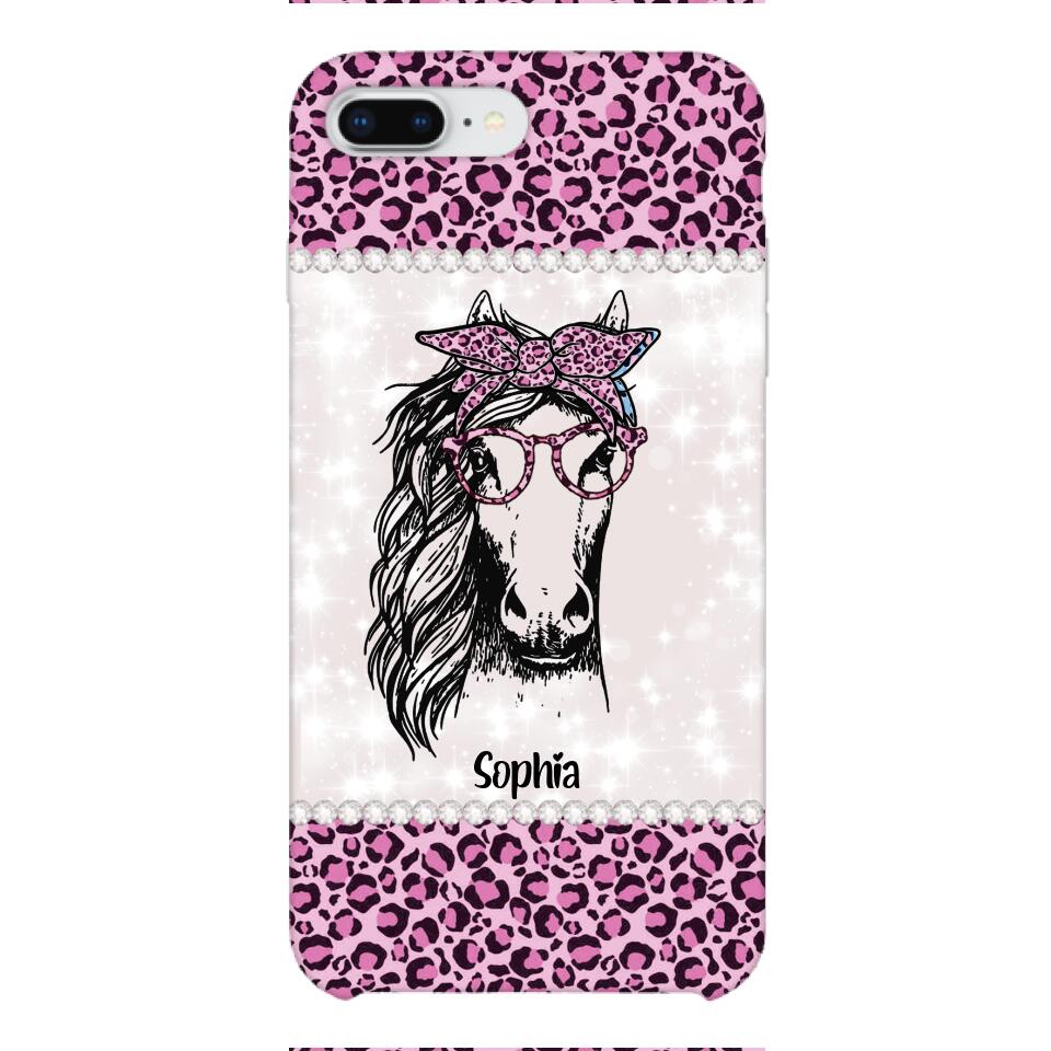 Personalized Girl Love Horse Phone Case Printed 22APR-LN04