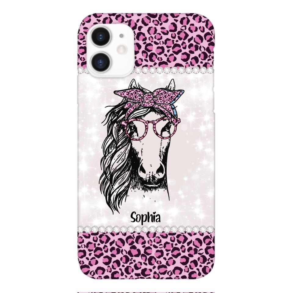 Personalized Girl Love Horse Phone Case Printed 22APR-LN04