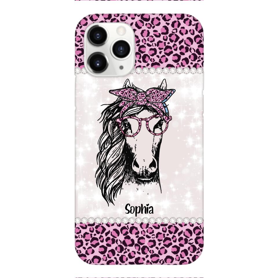 Personalized Girl Love Horse Phone Case Printed 22APR-LN04