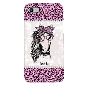 Personalized Girl Love Horse Phone Case Printed 22APR-LN04