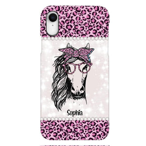 Personalized Girl Love Horse Phone Case Printed 22APR-LN04